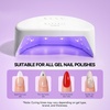 image:imageMakartt Compact Travel UV Nail Lamp for Gel Polish Plugin Nail Dryer with 5s Flash Cure 99s Mode for Dark Thick Gels Auto Sensor 4 Timers amp 18 LED Beads for Beginner Home DIY Gift WhiteWhite