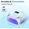 image:imageMakartt Compact Travel UV Nail Lamp for Gel Polish Plugin Nail Dryer with 5s Flash Cure 99s Mode for Dark Thick Gels Auto Sensor 4 Timers amp 18 LED Beads for Beginner Home DIY Gift WhiteA3 nail lampPlating Silver