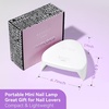 image:imageMakartt Compact Travel UV Nail Lamp for Gel Polish Plugin Nail Dryer with 5s Flash Cure 99s Mode for Dark Thick Gels Auto Sensor 4 Timers amp 18 LED Beads for Beginner Home DIY Gift WhiteWhite