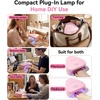 image:imageMakartt Compact Travel UV Nail Lamp for Gel Polish Plugin Nail Dryer with 5s Flash Cure 99s Mode for Dark Thick Gels Auto Sensor 4 Timers amp 18 LED Beads for Beginner Home DIY Gift WhitePink