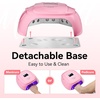 image:imageMakartt Compact Travel UV Nail Lamp for Gel Polish Plugin Nail Dryer with 5s Flash Cure 99s Mode for Dark Thick Gels Auto Sensor 4 Timers amp 18 LED Beads for Beginner Home DIY Gift WhiteA5 nail lampPink