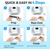 image:imageMakartt Compact Travel UV Nail Lamp for Gel Polish Plugin Nail Dryer with 5s Flash Cure 99s Mode for Dark Thick Gels Auto Sensor 4 Timers amp 18 LED Beads for Beginner Home DIY Gift WhiteA3 nail lampPlating Silver