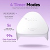 image:imageMakartt Compact Travel UV Nail Lamp for Gel Polish Plugin Nail Dryer with 5s Flash Cure 99s Mode for Dark Thick Gels Auto Sensor 4 Timers amp 18 LED Beads for Beginner Home DIY Gift WhiteWhite