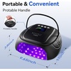 image:imageMakartt Compact Travel UV Nail Lamp for Gel Polish Plugin Nail Dryer with 5s Flash Cure 99s Mode for Dark Thick Gels Auto Sensor 4 Timers amp 18 LED Beads for Beginner Home DIY Gift WhiteA6 nail lampMatte Black