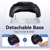 image:imageMakartt Compact Travel UV Nail Lamp for Gel Polish Plugin Nail Dryer with 5s Flash Cure 99s Mode for Dark Thick Gels Auto Sensor 4 Timers amp 18 LED Beads for Beginner Home DIY Gift WhiteA6 nail lampMatte Black