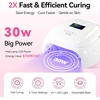 image:imageMakartt Compact Travel UV Nail Lamp for Gel Polish Plugin Nail Dryer with 5s Flash Cure 99s Mode for Dark Thick Gels Auto Sensor 4 Timers amp 18 LED Beads for Beginner Home DIY Gift WhiteA2 nail lampWhite