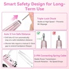 image:imageMakartt Cordless Nail Drill 30000RPM  Rechargeable Electric Nail File for Beginners amp Pros Ready Quiet 8H Efile Kit for Acrylic amp Gel Removal 48W Carbon Motor with LCD Home amp Beauty School WhitePurapedi White