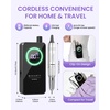 image:imageMakartt Cordless Nail Drill for Beginners Easy amp Safe Electric Nail File for Home DIY Low Vibration Quiet Control with LCD for Gel Removal Shaping amp Nail Care YEEYANYeeyan Black