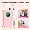 image:imageMakartt Cordless Nail Drill for Beginners Easy amp Safe Electric Nail File for Home DIY Low Vibration Quiet Control with LCD for Gel Removal Shaping amp Nail Care YEEYANPink Yeeyan