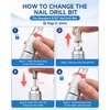 image:imageMakartt Cordless Nail Drill for Beginners Easy amp Safe Electric Nail File for Home DIY Low Vibration Quiet Control with LCD for Gel Removal Shaping amp Nail Care YEEYANYeeyan Nail Drill Handpiece Replacement
