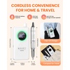 image:imageMakartt Cordless Nail Drill for Beginners Easy amp Safe Electric Nail File for Home DIY Low Vibration Quiet Control with LCD for Gel Removal Shaping amp Nail Care YEEYANYeeyan White
