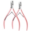 image:imageMakartt Cuticle Nippers Pink Cuticle Trimmer Extremely Sharp Full Jaw Cuticle Remover Nail Care for Manicure Home Salon Use Pack of 1Pink Cuticle Nippers 2 Pack