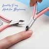 image:imageMakartt Cuticle Nippers Pink Cuticle Trimmer Extremely Sharp Full Jaw Cuticle Remover Nail Care for Manicure Home Salon Use Pack of 1Pink Cuticle Nippers 2 Pack