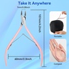 image:imageMakartt Cuticle Nippers Pink Cuticle Trimmer Extremely Sharp Full Jaw Cuticle Remover Nail Care for Manicure Home Salon Use Pack of 1Pink Cuticle Nippers 2 Pack