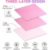 image:imageMakartt Disposable Nail Mats 50 Pcs 3Ply Absorbent Nail Table Pads with PE Backing 18 x 13 Nail Desk Protection for Manicure Pedicure Acrylic Gel Practice Salon amp Home DIY PinkPink
