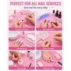 image:imageMakartt Disposable Nail Mats 50 Pcs 3Ply Absorbent Nail Table Pads with PE Backing 18 x 13 Nail Desk Protection for Manicure Pedicure Acrylic Gel Practice Salon amp Home DIY PinkPink