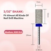 image:imageMakartt Flame Cuticle Nail Drill Bit  332 Shank Tungsten Carbide Bit for Nail Drill Machine Professional Shape Bit for Cuticle Cleaning Smooth Gel NailsSidewall Dead Skin amp Nail Prep SilverDiamond Barrel BitM