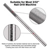 image:imageMakartt Flame Cuticle Nail Drill Bit  332 Shank Tungsten Carbide Bit for Nail Drill Machine Professional Shape Bit for Cuticle Cleaning Smooth Gel NailsSidewall Dead Skin amp Nail Prep SilverNail Buffer Bit3XF