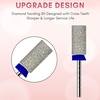 image:imageMakartt Flame Cuticle Nail Drill Bit  332 Shank Tungsten Carbide Bit for Nail Drill Machine Professional Shape Bit for Cuticle Cleaning Smooth Gel NailsSidewall Dead Skin amp Nail Prep SilverDiamond Barrel BitM