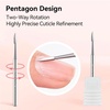image:imageMakartt Flame Cuticle Nail Drill Bit  332 Shank Tungsten Carbide Bit for Nail Drill Machine Professional Shape Bit for Cuticle Cleaning Smooth Gel NailsSidewall Dead Skin amp Nail Prep SilverCuticle Drill Bit