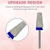 image:imageMakartt Flame Cuticle Nail Drill Bit  332 Shank Tungsten Carbide Bit for Nail Drill Machine Professional Shape Bit for Cuticle Cleaning Smooth Gel NailsSidewall Dead Skin amp Nail Prep SilverDiamond Tapered BitM
