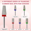 image:imageMakartt Flame Cuticle Nail Drill Bit  332 Shank Tungsten Carbide Bit for Nail Drill Machine Professional Shape Bit for Cuticle Cleaning Smooth Gel NailsSidewall Dead Skin amp Nail Prep SilverDiamond Tapered BitF
