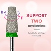 image:imageMakartt Flame Cuticle Nail Drill Bit  332 Shank Tungsten Carbide Bit for Nail Drill Machine Professional Shape Bit for Cuticle Cleaning Smooth Gel NailsSidewall Dead Skin amp Nail Prep SilverDiamond Tapered BitC