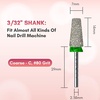 image:imageMakartt Flame Cuticle Nail Drill Bit  332 Shank Tungsten Carbide Bit for Nail Drill Machine Professional Shape Bit for Cuticle Cleaning Smooth Gel NailsSidewall Dead Skin amp Nail Prep SilverDiamond Tapered BitC