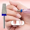 image:imageMakartt Flame Cuticle Nail Drill Bit  332 Shank Tungsten Carbide Bit for Nail Drill Machine Professional Shape Bit for Cuticle Cleaning Smooth Gel NailsSidewall Dead Skin amp Nail Prep SilverDiamond Tapered BitM