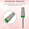 image:imageMakartt Flame Cuticle Nail Drill Bit  332 Shank Tungsten Carbide Bit for Nail Drill Machine Professional Shape Bit for Cuticle Cleaning Smooth Gel NailsSidewall Dead Skin amp Nail Prep SilverDiamond Tapered BitC