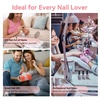 image:imageMakartt Gel Nail Polish Liner Set 8ML 2 Colors White and Black for French Nail Art French Tips Swirls DIY Manicure Soak Off UV Curing with Thin BrushBlooming Gel with Top  Base Coat