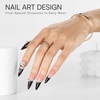 image:imageMakartt Gel Nail Polish Liner Set 8ML 2 Colors White and Black for French Nail Art French Tips Swirls DIY Manicure Soak Off UV Curing with Thin BrushBlack White Gel Polish