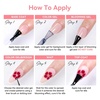 image:imageMakartt Gel Nail Polish Liner Set 8ML 2 Colors White and Black for French Nail Art French Tips Swirls DIY Manicure Soak Off UV Curing with Thin BrushBlooming Gel with Top  Base Coat