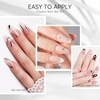 image:imageMakartt Gel Nail Polish Liner Set 8ML 2 Colors White and Black for French Nail Art French Tips Swirls DIY Manicure Soak Off UV Curing with Thin BrushBlack White Gel Polish