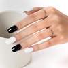 image:imageMakartt Gel Nail Polish Liner Set 8ML 2 Colors White and Black for French Nail Art French Tips Swirls DIY Manicure Soak Off UV Curing with Thin BrushBlack White Gel Polish