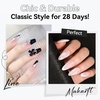 image:imageMakartt Gel Nail Polish Liner Set 8ML 2 Colors White and Black for French Nail Art French Tips Swirls DIY Manicure Soak Off UV Curing with Thin BrushBlack White Gel Liner Polish