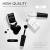 image:imageMakartt Gel Nail Polish Liner Set 8ML 2 Colors White and Black for French Nail Art French Tips Swirls DIY Manicure Soak Off UV Curing with Thin BrushBlack White Gel Polish