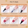 image:imageMakartt Gel Nail Polish Liner Set 8ML 2 Colors White and Black for French Nail Art French Tips Swirls DIY Manicure Soak Off UV Curing with Thin BrushClear Blooming Gel