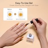 image:imageMakartt Gel Nail Polish Liner Set 8ML 2 Colors White and Black for French Nail Art French Tips Swirls DIY Manicure Soak Off UV Curing with Thin BrushClear Blooming Gel