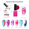 image:imageMakartt Gel Nail Polish Liner Set 8ML 2 Colors White and Black for French Nail Art French Tips Swirls DIY Manicure Soak Off UV Curing with Thin BrushClear Blooming Gel