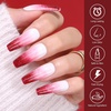 image:imageMakartt Gel Nail Polish Liner Set 8ML 2 Colors White and Black for French Nail Art French Tips Swirls DIY Manicure Soak Off UV Curing with Thin BrushRed