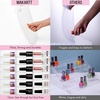 image:imageMakartt Gel Nail Polish Organizer Clear Storage Case Holder for 60 Bottles Large Compartment SpaceSaving Travel Carry Colors DisplayClear 48 bottles