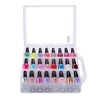 image:imageMakartt Gel Nail Polish Organizer Clear Storage Case Holder for 60 Bottles Large Compartment SpaceSaving Travel Carry Colors DisplayClear 48 bottles