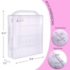 image:imageMakartt Gel Nail Polish Organizer Clear Storage Case Holder for 60 Bottles Large Compartment SpaceSaving Travel Carry Colors DisplayClear 60 bottles
