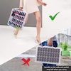 image:imageMakartt Gel Nail Polish Organizer Clear Storage Case Holder for 60 Bottles Large Compartment SpaceSaving Travel Carry Colors DisplayClear 60 bottles