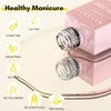 image:imageMakartt Gel Top Coat  2PCS No Wipe Top Coat Gel Nail Polish LongLasting Glossy Finish Clear Nail Polish NonYellowing Pink Bottle Soak Off with UVLED Lamp DIY Manicure Gift for WomenClear Gel Base  Top Coat  2pcs  8ml