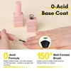 image:imageMakartt Gel Top Coat  2PCS No Wipe Top Coat Gel Nail Polish LongLasting Glossy Finish Clear Nail Polish NonYellowing Pink Bottle Soak Off with UVLED Lamp DIY Manicure Gift for WomenClear Gel Base  Top Coat  2pcs  8ml