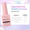 image:imageMakartt Gel Top Coat  2PCS No Wipe Top Coat Gel Nail Polish LongLasting Glossy Finish Clear Nail Polish NonYellowing Pink Bottle Soak Off with UVLED Lamp DIY Manicure Gift for WomenClear Top Coat for Chrome Nail Powder  8ml
