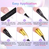 image:imageMakartt Gel Top Coat  2PCS No Wipe Top Coat Gel Nail Polish LongLasting Glossy Finish Clear Nail Polish NonYellowing Pink Bottle Soak Off with UVLED Lamp DIY Manicure Gift for WomenClear Top Coat for Chrome Nail Powder  8ml
