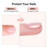 image:imageMakartt Gel Top Coat  2PCS No Wipe Top Coat Gel Nail Polish LongLasting Glossy Finish Clear Nail Polish NonYellowing Pink Bottle Soak Off with UVLED Lamp DIY Manicure Gift for WomenSunKissed Sands Rubber Base Gel  8ml